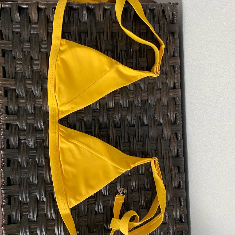 Yellow Swimsuit Top